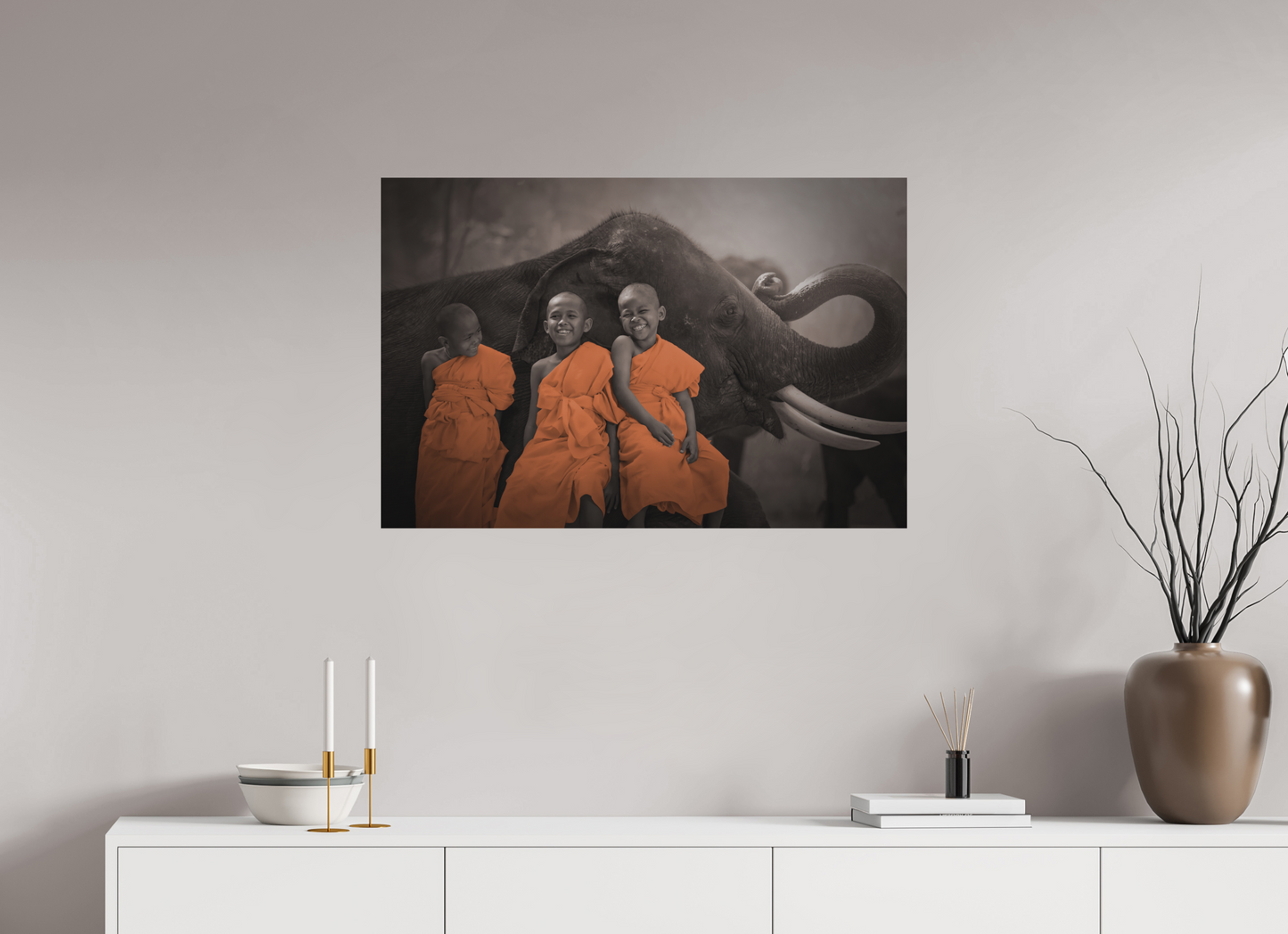 Monk's and Elephant