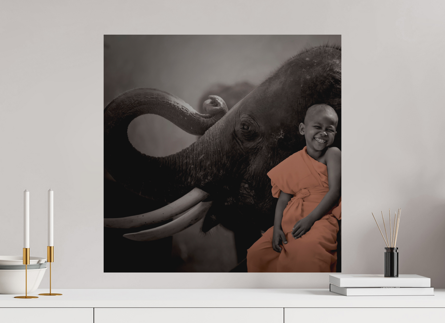 Monk & Elephant