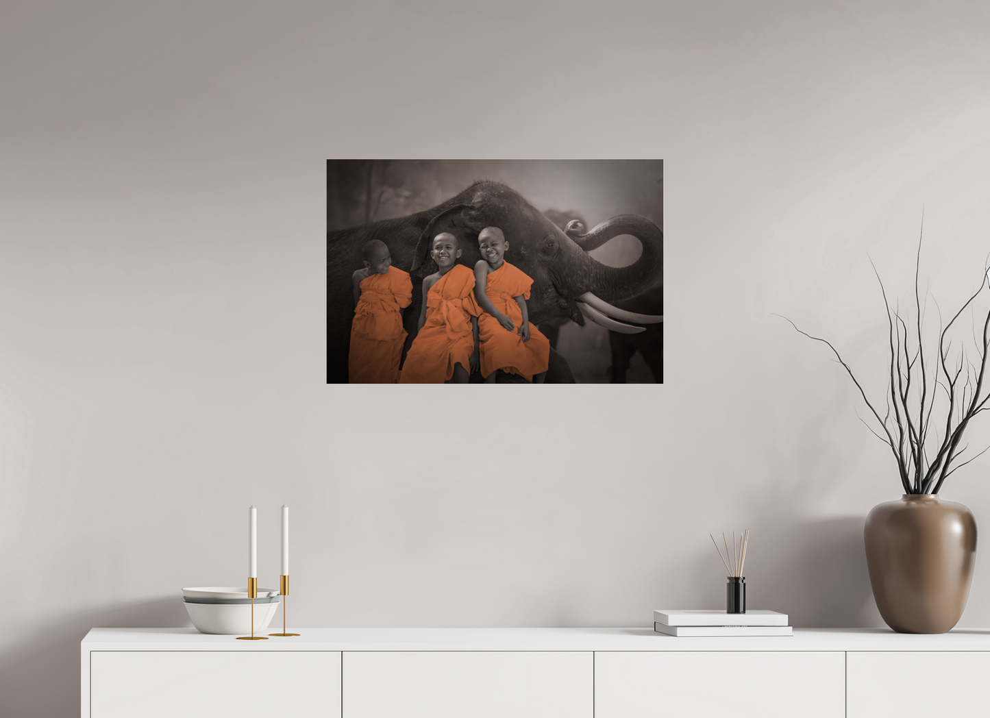 Monk's and Elephant