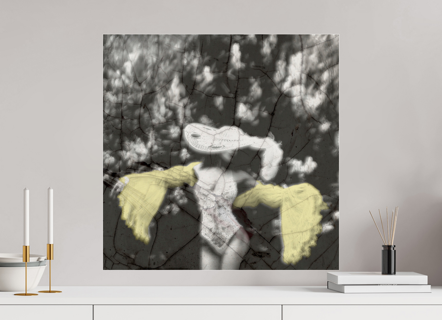Woman in yellow