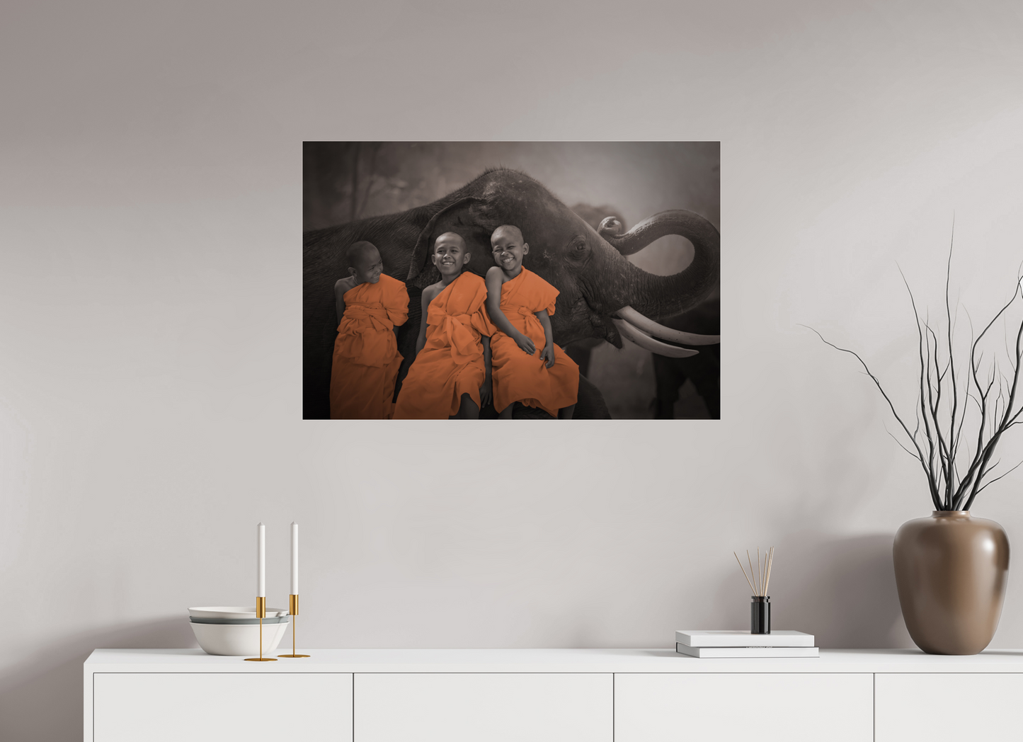 Monk's and Elephant