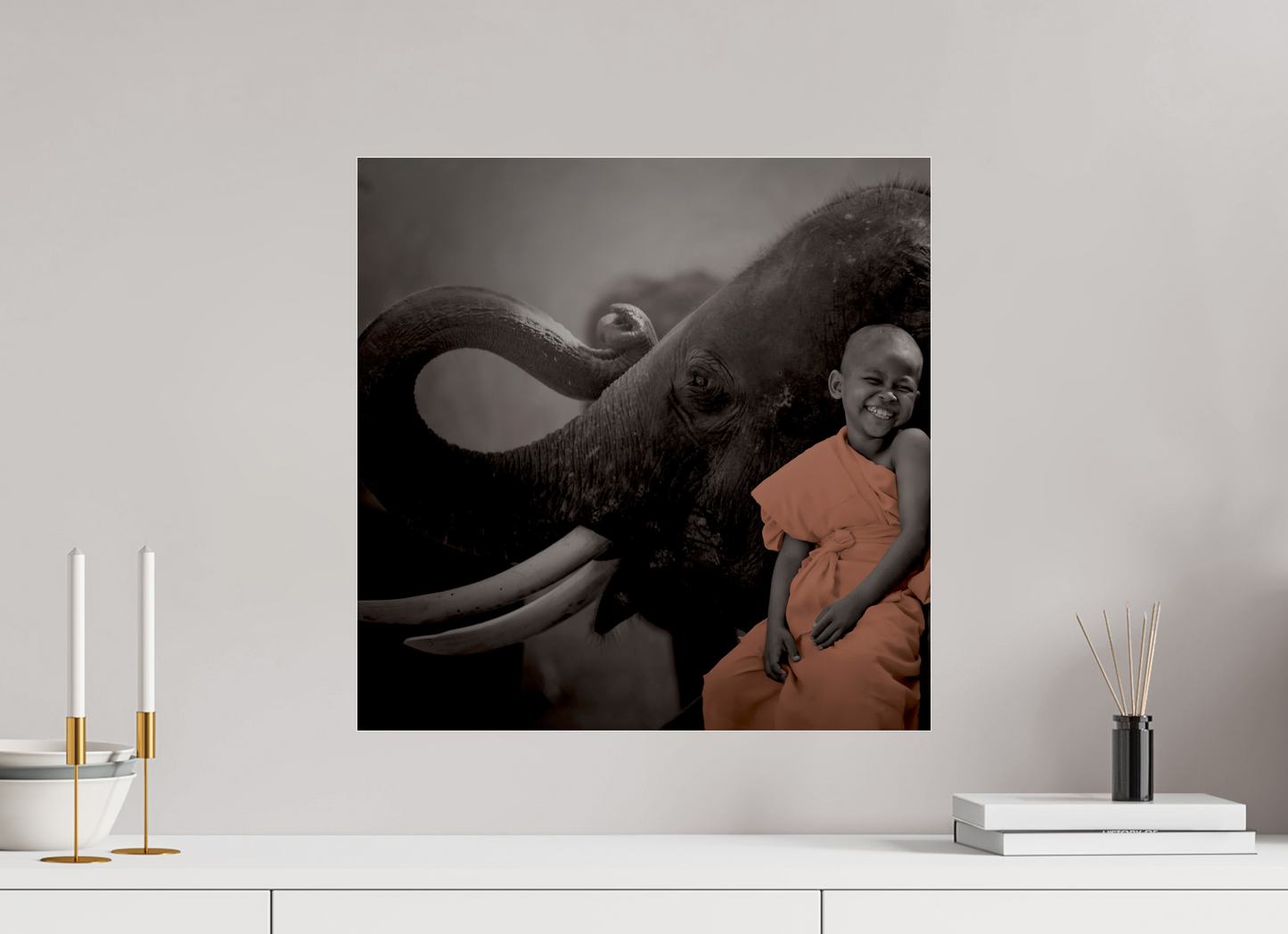 Monk & Elephant