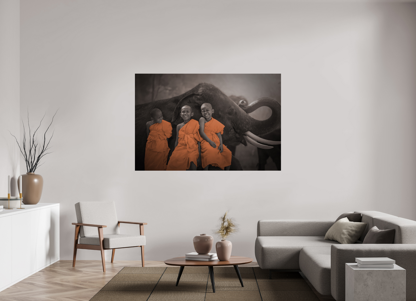 Monk's and Elephant