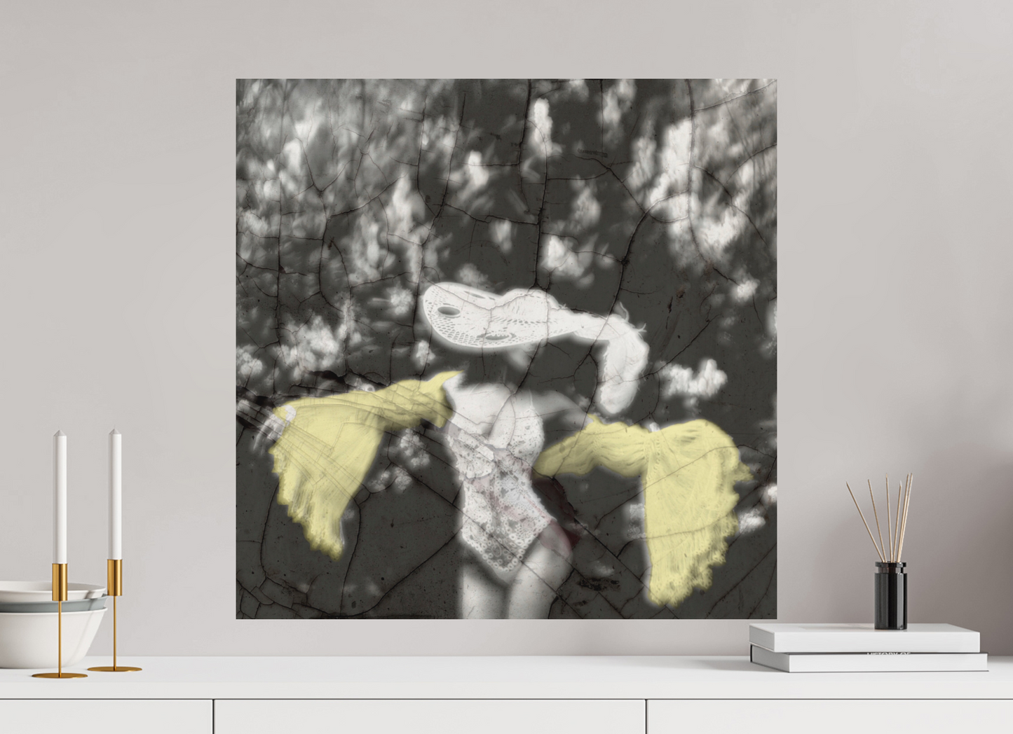 Woman in yellow