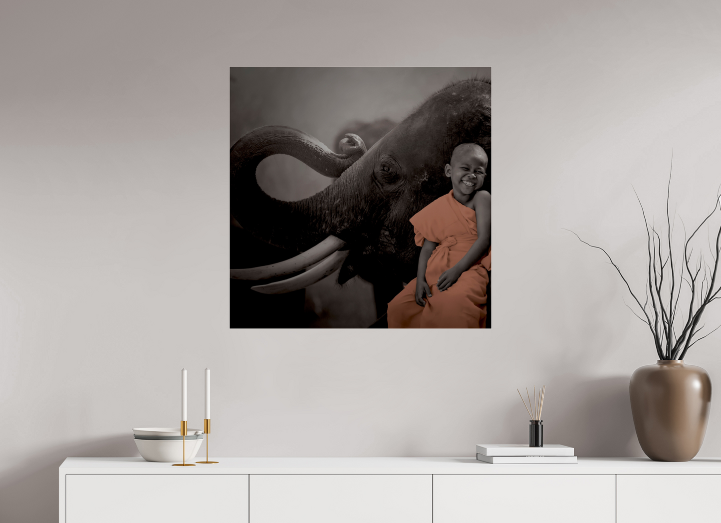 Monk & Elephant