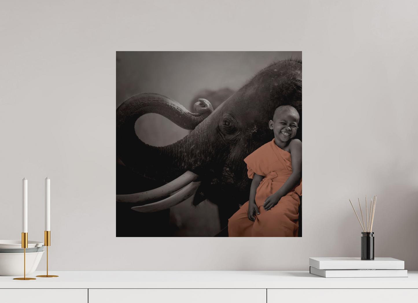 Monk & Elephant