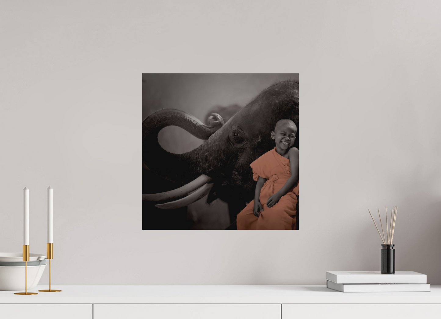 Monk & Elephant