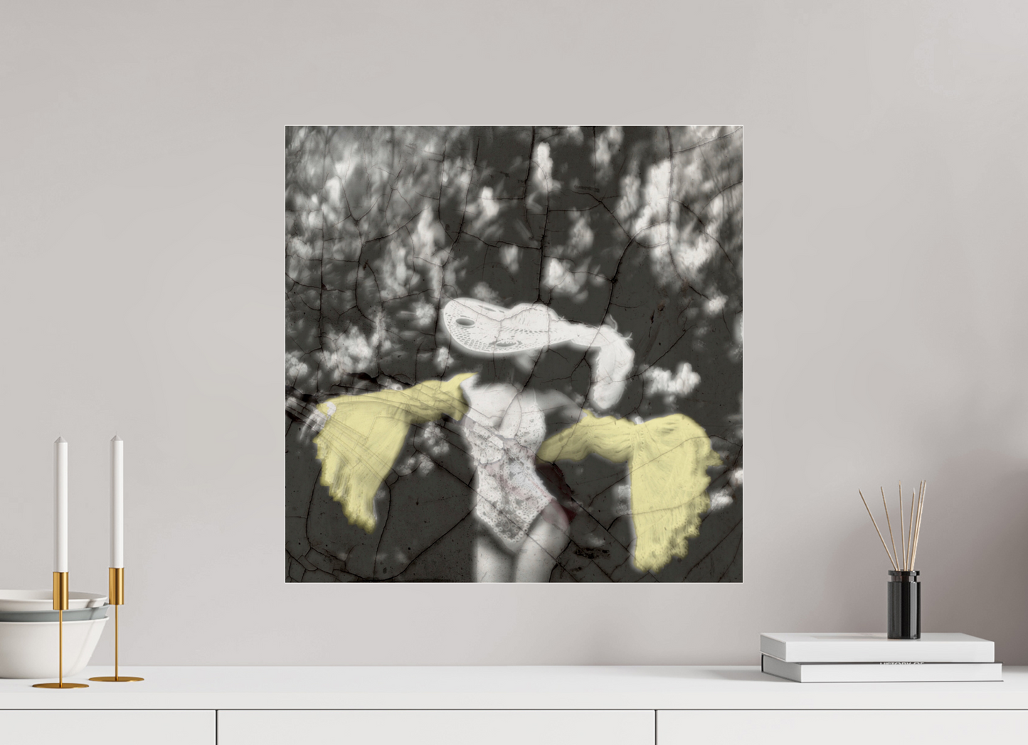 Woman in yellow