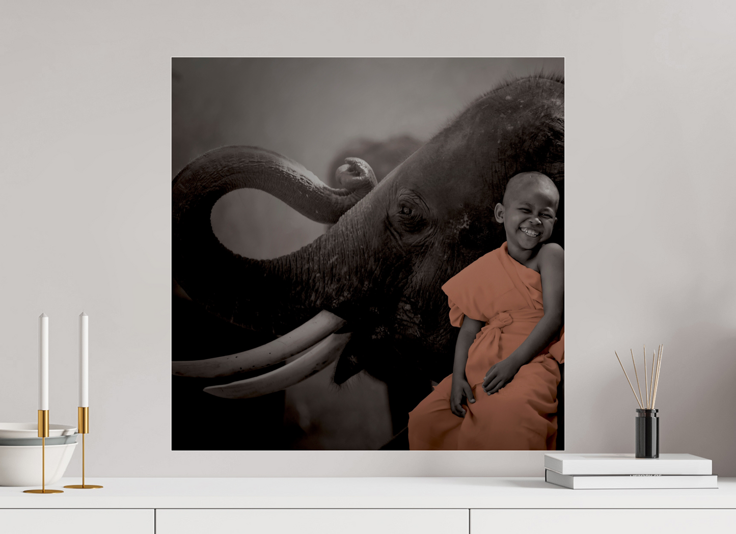 Monk & Elephant
